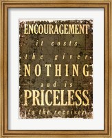 Framed Encouragement Quote