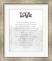 Framed Love Quote