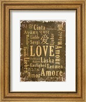 Framed Love in Multiple Languages