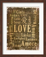 Framed Love in Multiple Languages