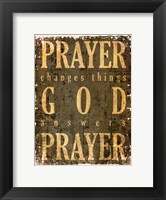 Framed Prayer Quote