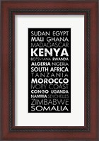 Framed African Countries II