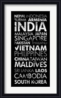 Framed Asia Countries II