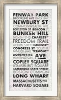 Framed Boston Cities I