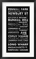 Framed Boston Cities II