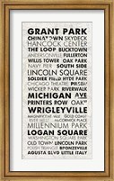 Framed Chicago Cities I