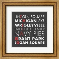 Framed Chicago Cities