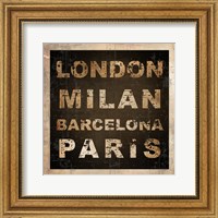 Framed European Cities Square I