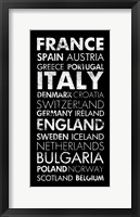 Framed European Countries II