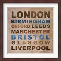 Framed United Kingdom Cities I