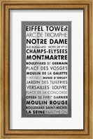 Framed Paris II - Gray
