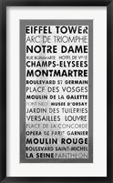 Framed Paris II - Gray