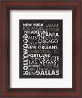 Framed United States Cities