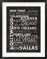 Framed United States Cities