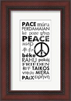 Framed Peace in Different Languages