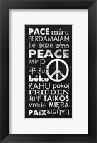 Framed Peace Languages