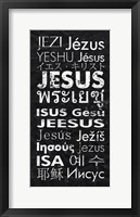 Framed Jesus in Different Languages Panel