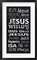 Framed Jesus in Different Languages Panel