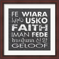 Framed Faith Square Gray