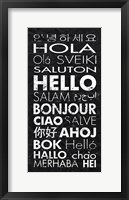 Framed Hello in Different Languages