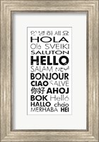 Framed Hello Languages