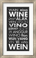 Framed Wine in Different Languages