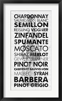 Wine Languages Framed Print