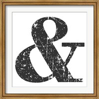 Framed Black Ampersand