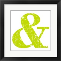 Framed Lime Ampersand