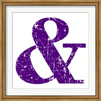 Framed Purple Ampersand