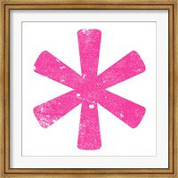 Framed Pink Asterisk