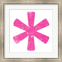 Framed Pink Asterisk