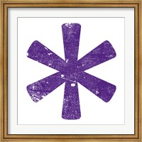 Framed Purple Asterisk