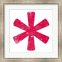 Framed Red Asterisk