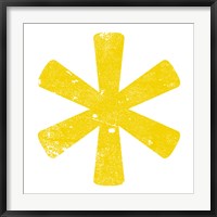 Framed Yellow Asterisk