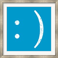 Framed Blue Smiley