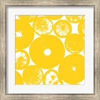 Framed Yellow Lemon Slices
