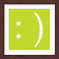 Framed Lime Smiley