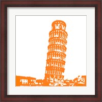 Framed Pisa in Orange