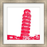 Framed Pisa in Red