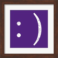 Framed Purple Smiley