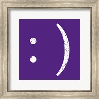 Framed Purple Smiley