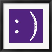 Framed Purple Smiley