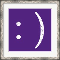 Framed Purple Smiley