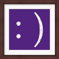 Framed Purple Smiley