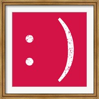 Framed Red Smiley