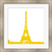 Framed Yellow Eiffel Tower