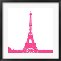Pink Eiffel Tower Framed Print