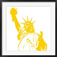 Framed Yellow Liberty
