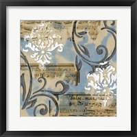 Notes & Scrolls I Framed Print